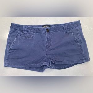 Express Navy chino shorts